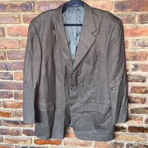 Jones New York Foley's Brown Wool Blazer Jacket Men's Size 42R